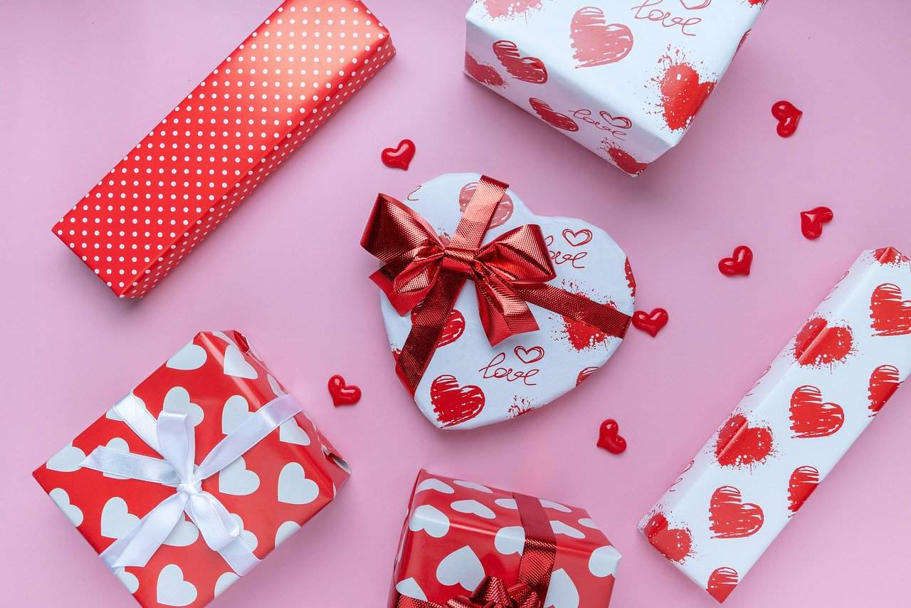 Wrapped Valentines presents