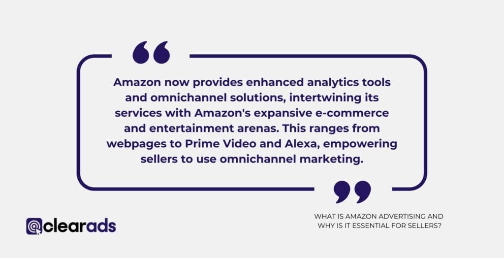 Explaining the interrelationship between analytics tools and the Amazon ad platform