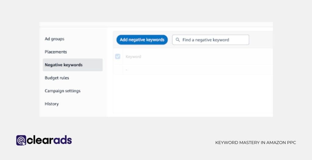 Finding and Adding Negative Keywords