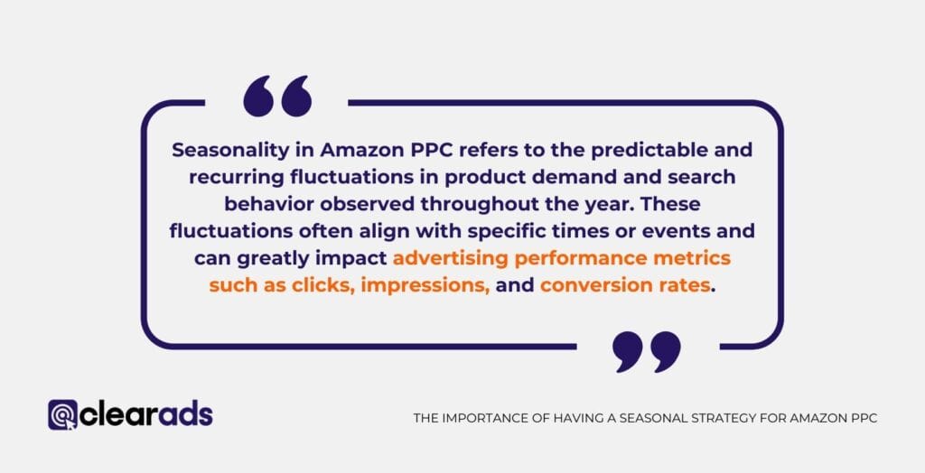 What Defines Seasonality in Amazon PPC