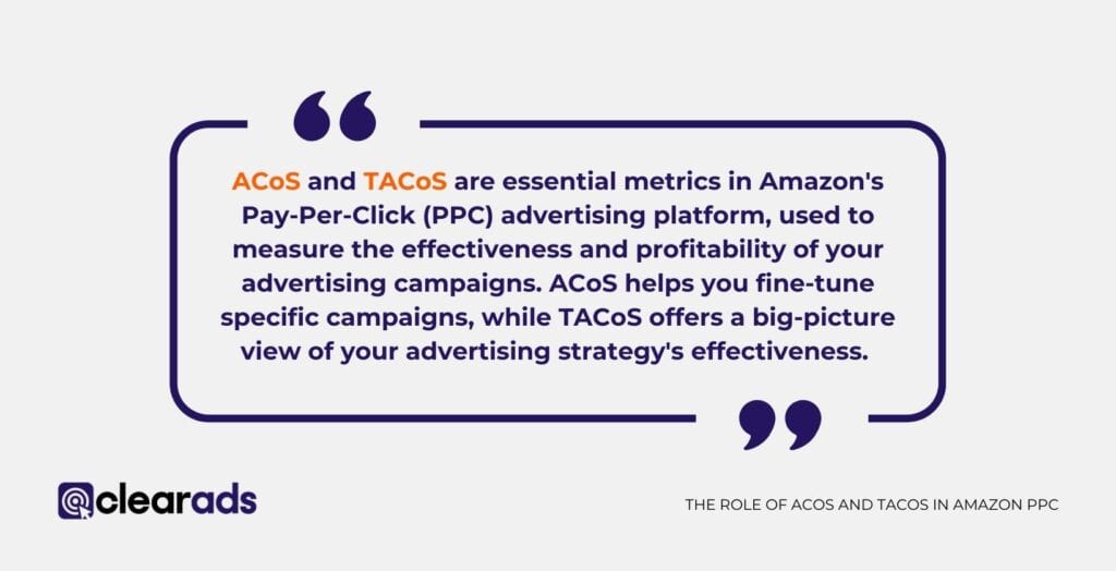 Decoding ACOS and TACOS in Amazon PPC