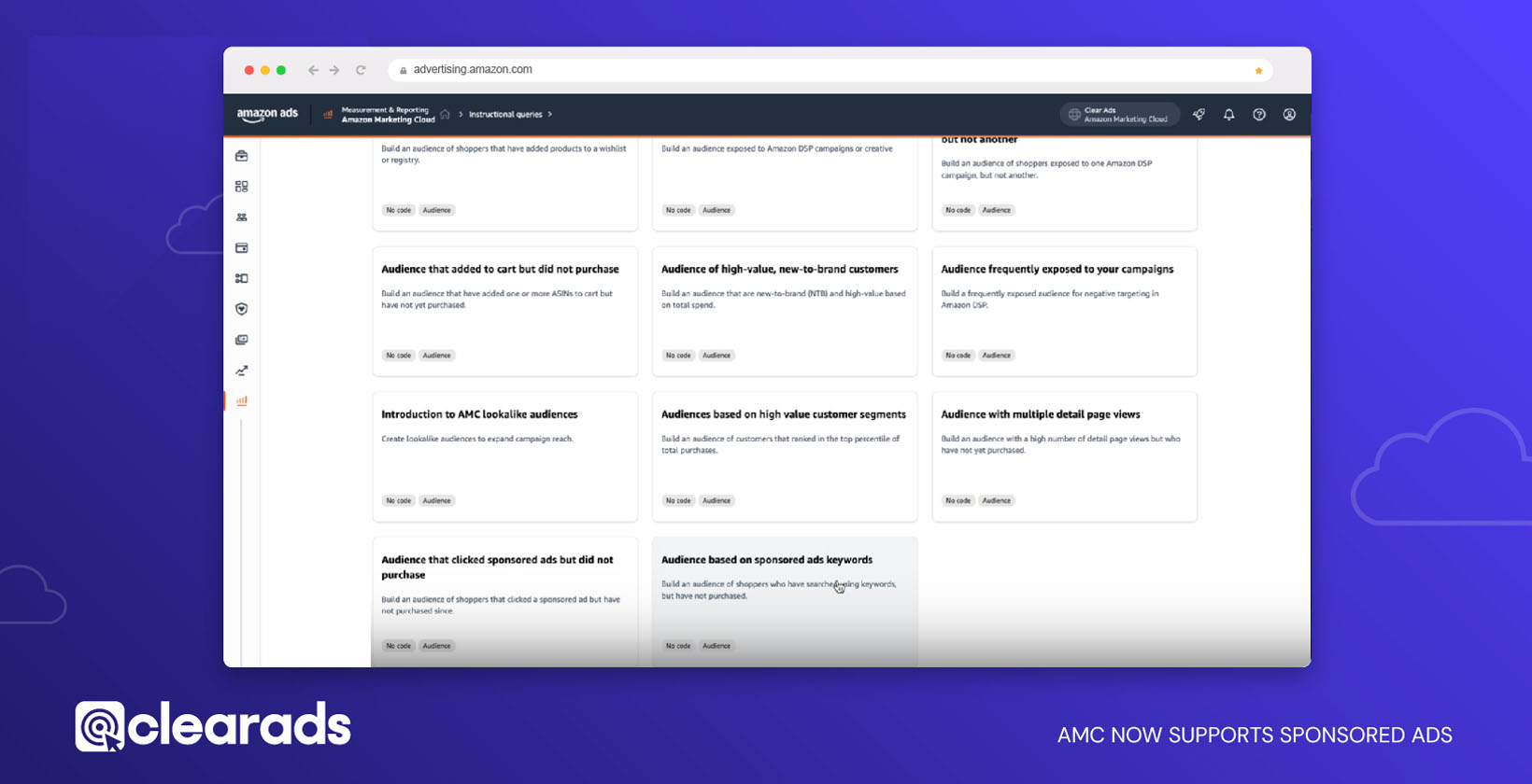 AMC now supports Sponsored Ads, offering new options for advertisers to optimize campaign performance and gain deeper insights into customer behavior and attribution