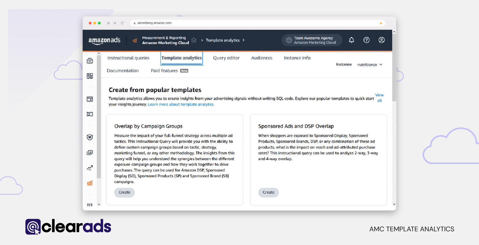 AMC’s Template Analytics enables analysis without SQL queries