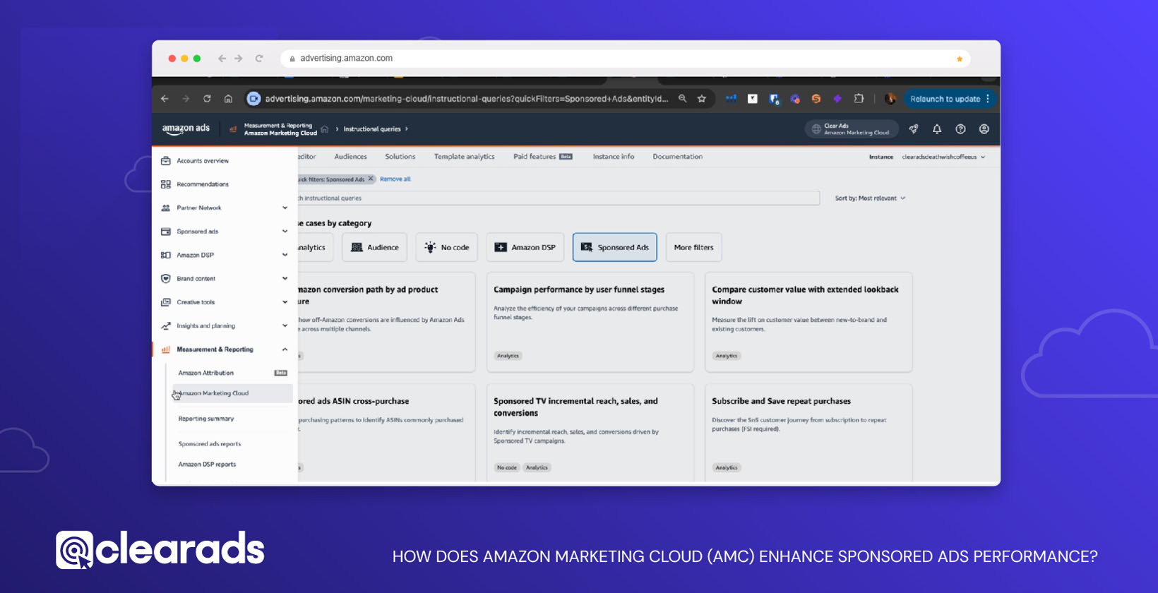 How does Amazon Marketing Cloud (AMC) enhance Sponsored Ads performance?