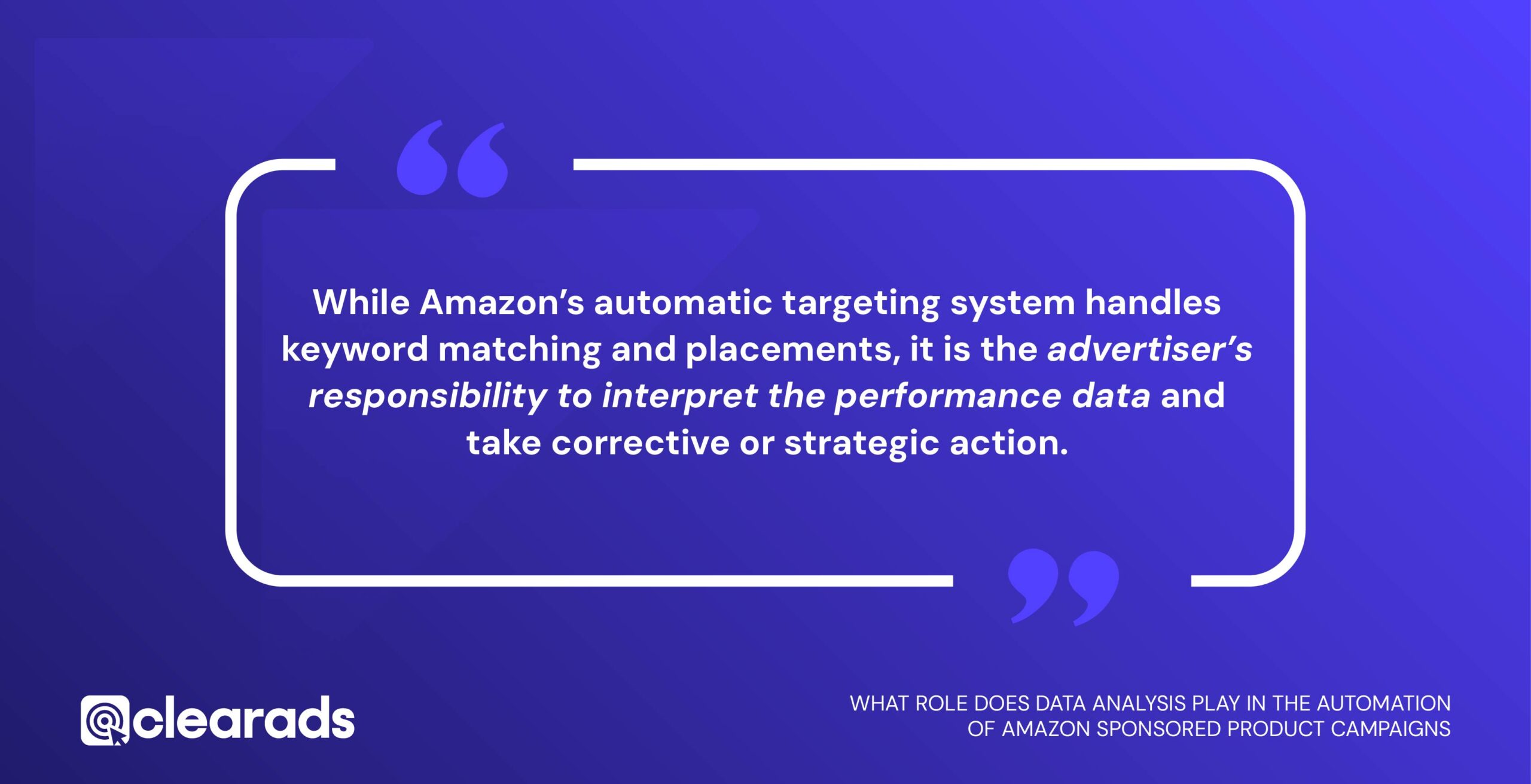 Screenshot of quotation showing the roles data analysis play in the automation
