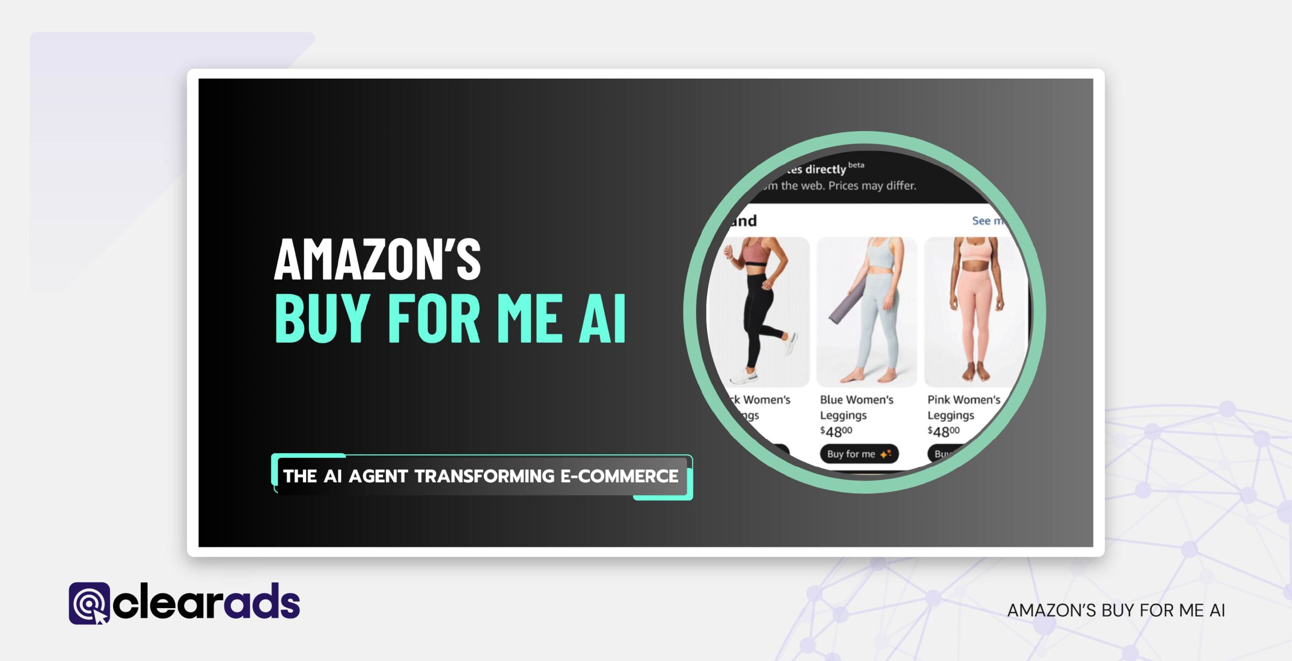 Amazons "Buy for me" AI intro graphic