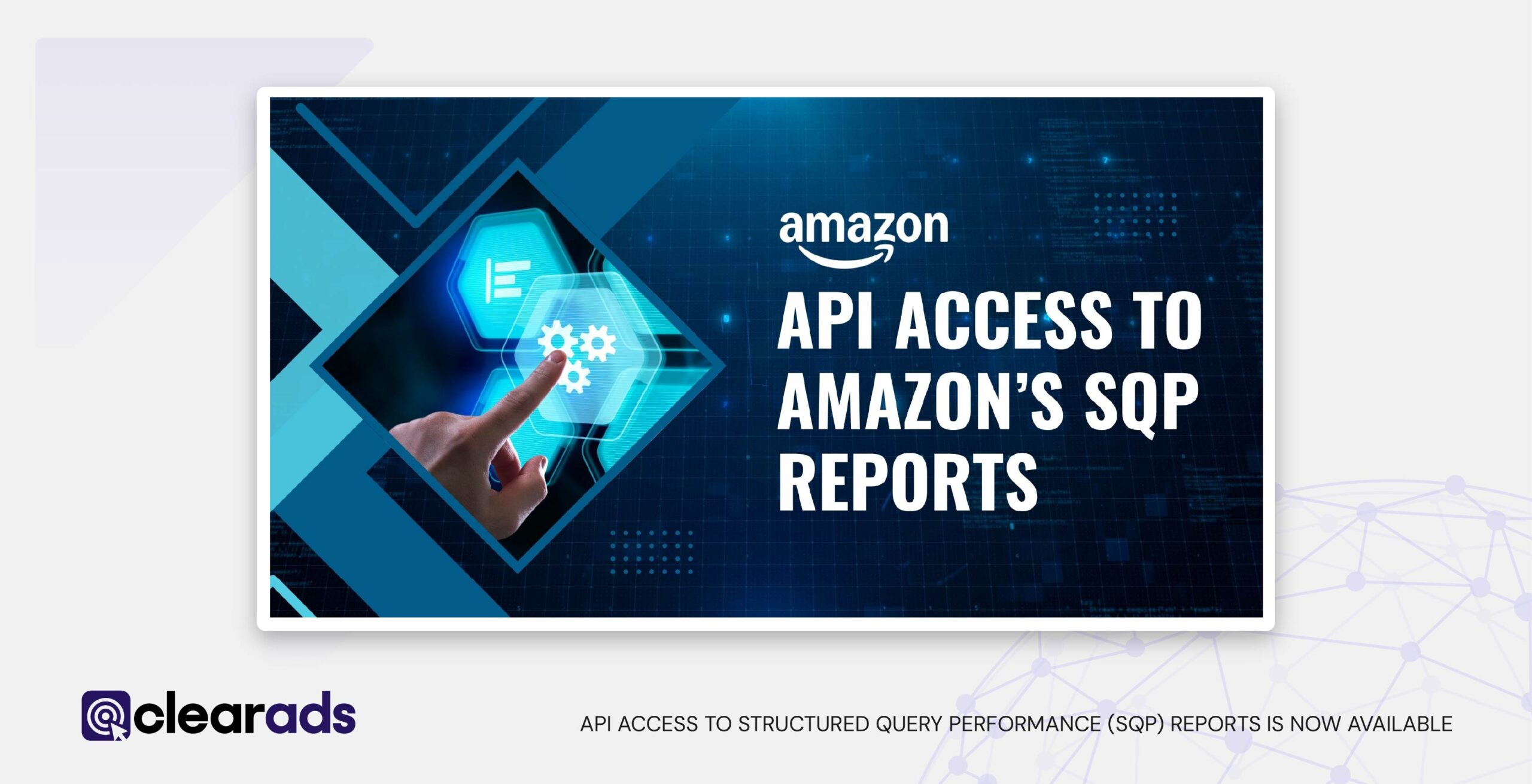 Intro graphic that says API access to structured query performance reports no available