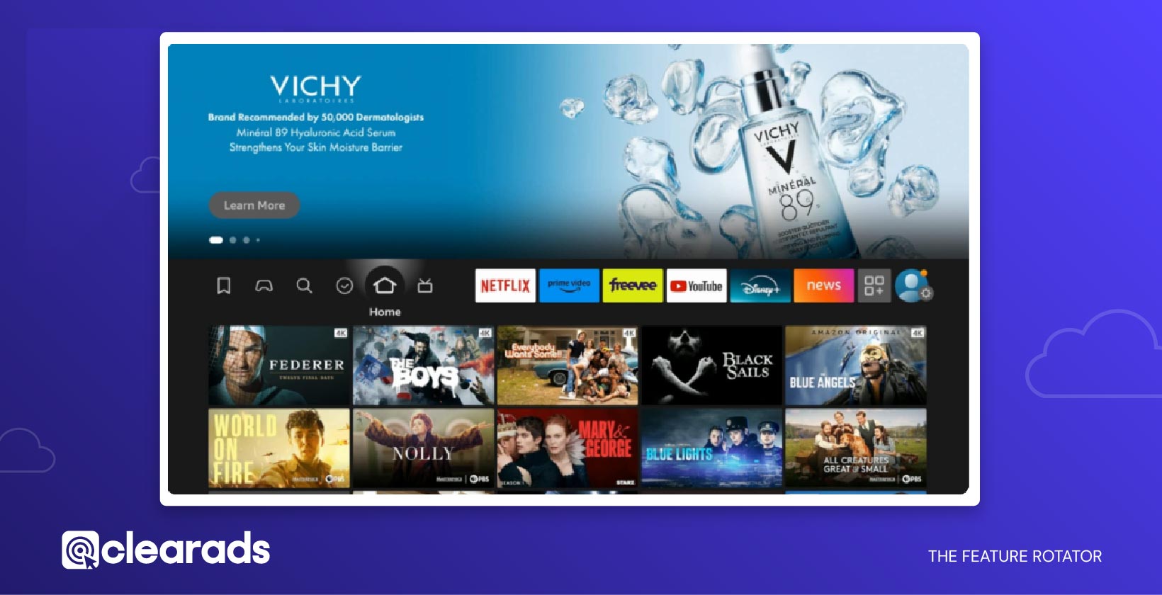 Screenshot of Amazon Feature Rotator Ad type