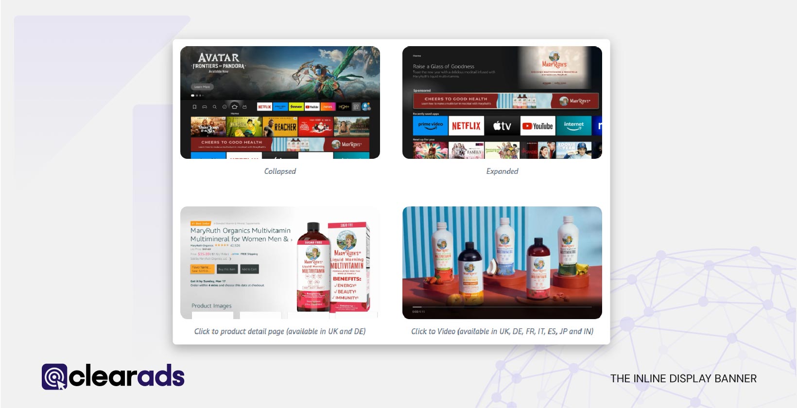 Screenshot showing the Inline Display Banner