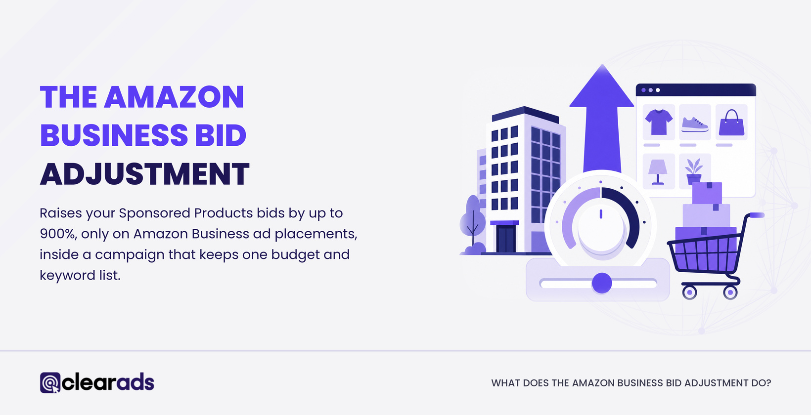 The Amazon Business bid adjustment raises Sponsored Products bids by up to 900% on Amazon Business placements
